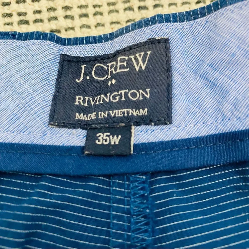 J. crew navy Rivington shorts size 35